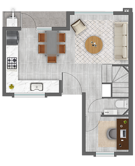 TOWNHOUSE B Planta A